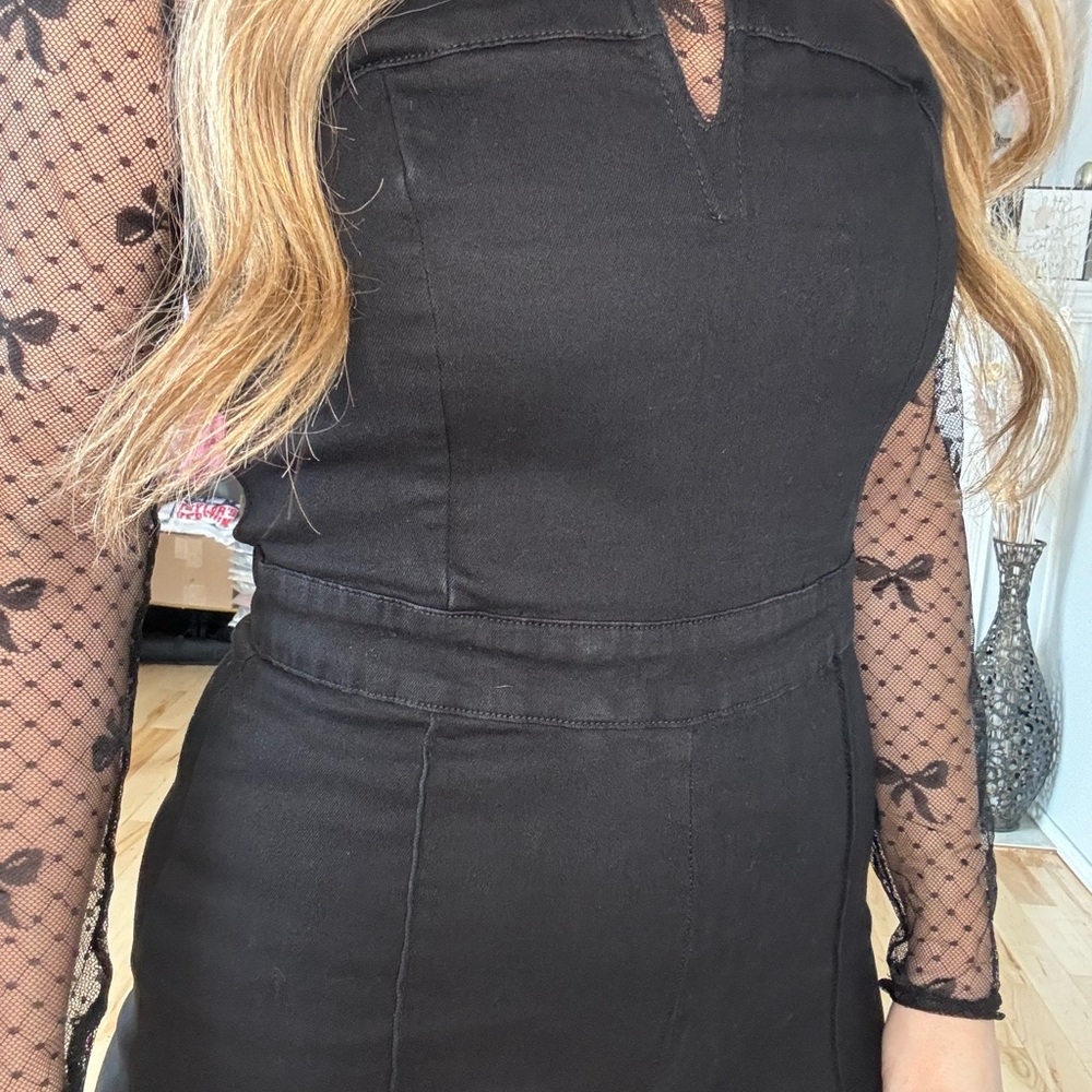 Elegant Black spaghetti strap jumpsuit
